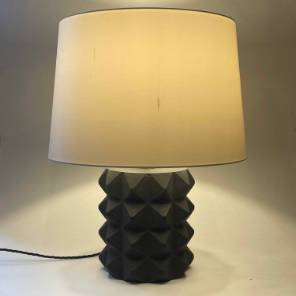 A Pair of Brutalist Lamps by M. Charpentier Design